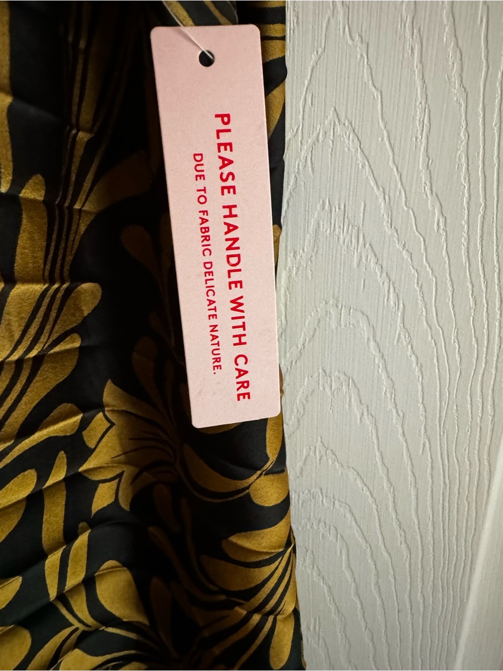 Vici One-Shoulder Olive and Mustard Floral Maxi Dress - Picture 4 of 4